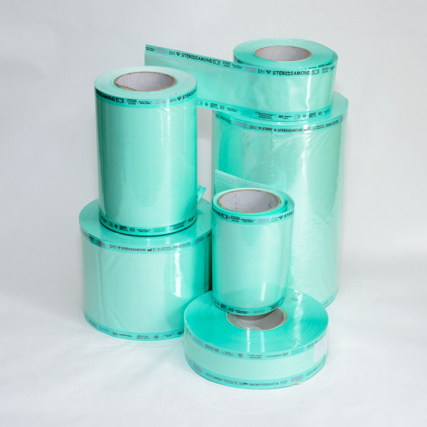 Рулон плоский для парової та ЕО стерилізації Steridiamond / 200 мм х 200 м